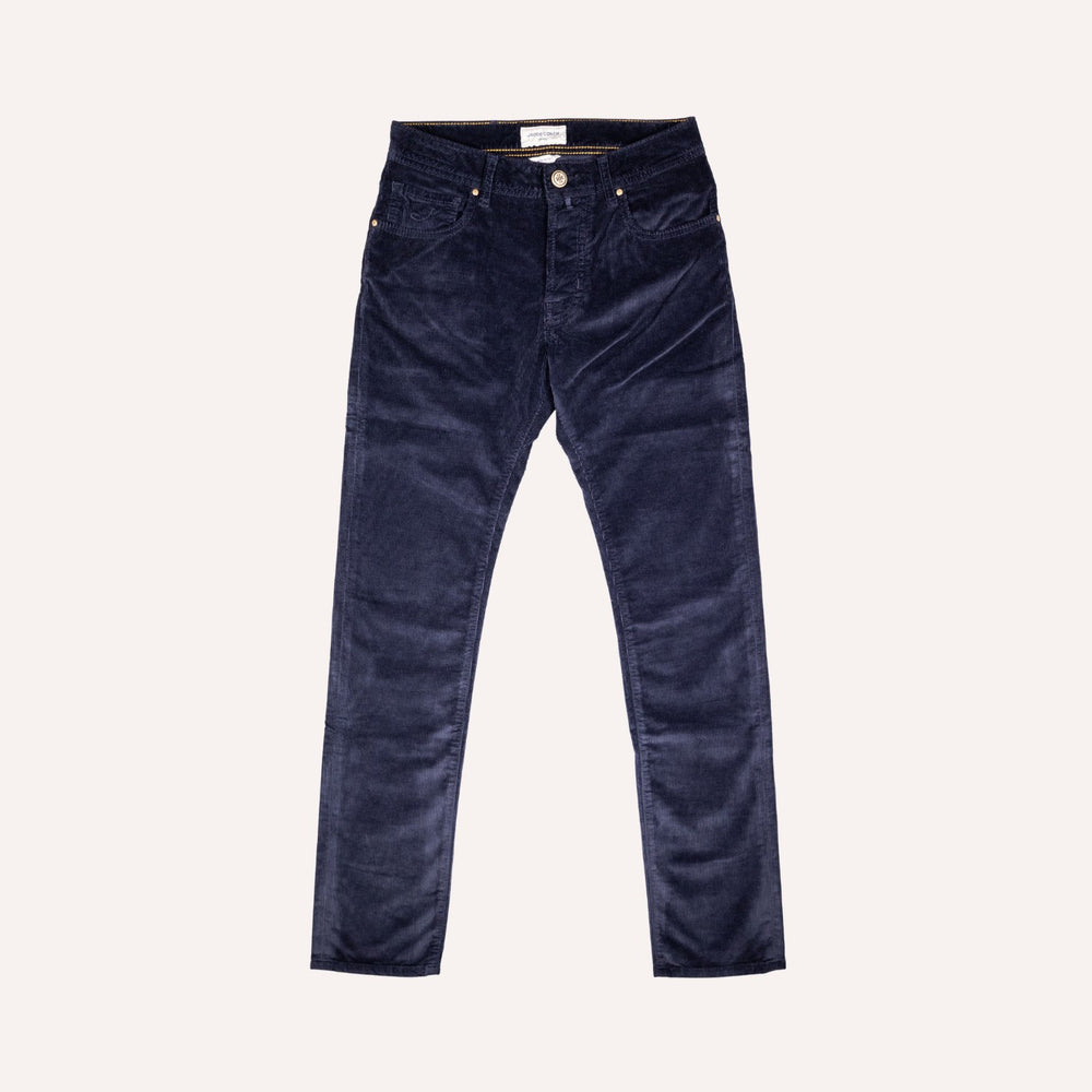 Navy 5-Pocket Corduroy Trouser