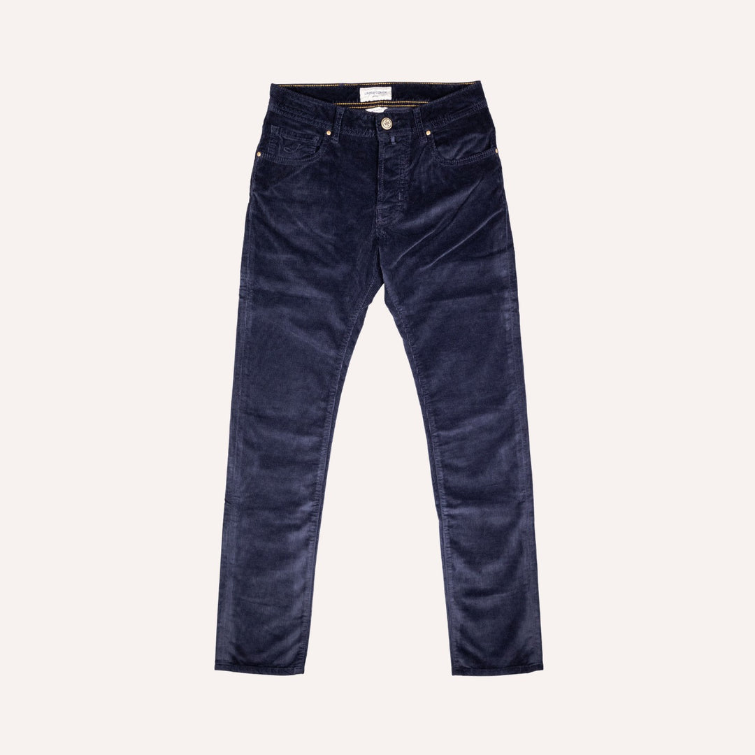 Navy 5-Pocket Corduroy Trouser