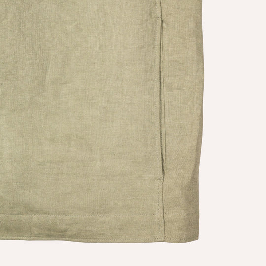Green Linen Overshirt Jacket