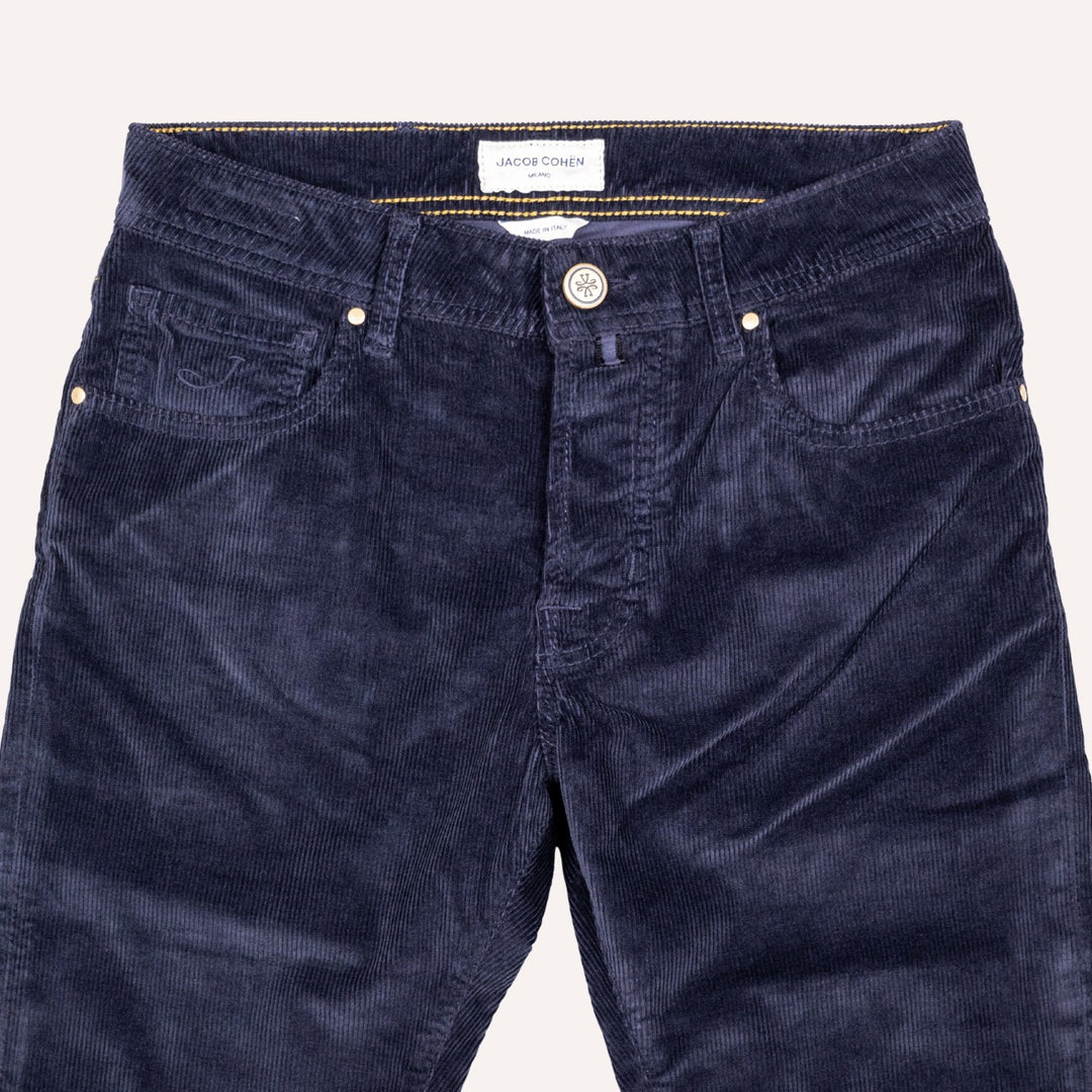 Navy 5-Pocket Corduroy Trouser