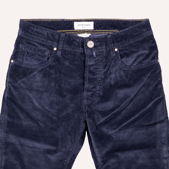 Navy 5-Pocket Corduroy Trouser