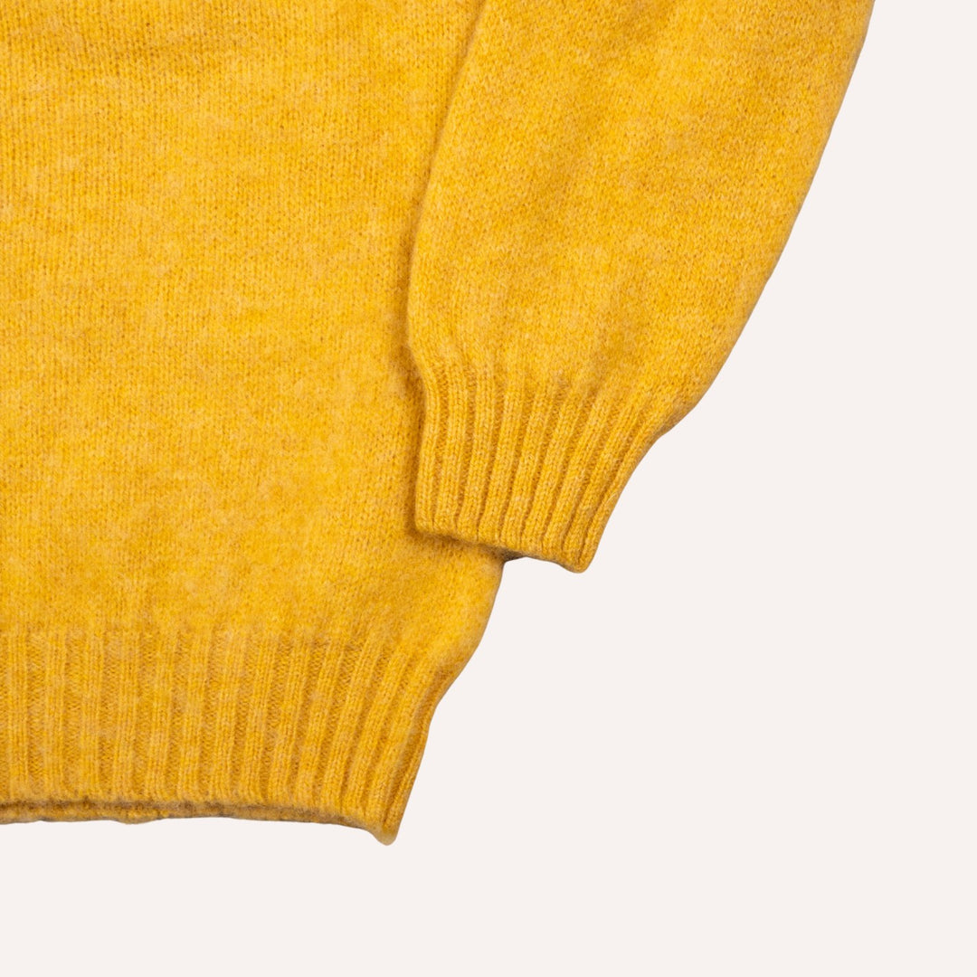 Nectar Yellow Lambswool Crewneck Sweater