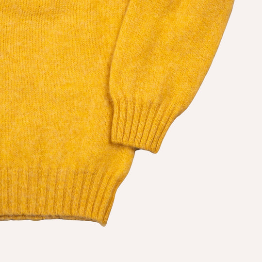 Nectar Yellow Lambswool Crewneck Sweater