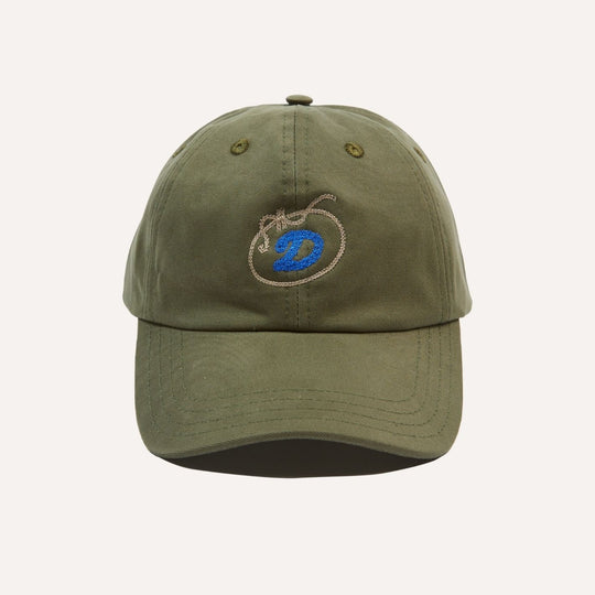 Khaki D Lasso Cotton Twill Baseball Cap