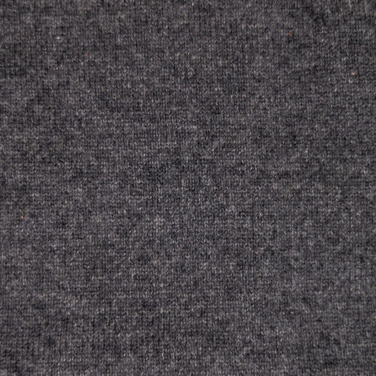 Dark Grey Raglan Cashmere Crewneck Sweater