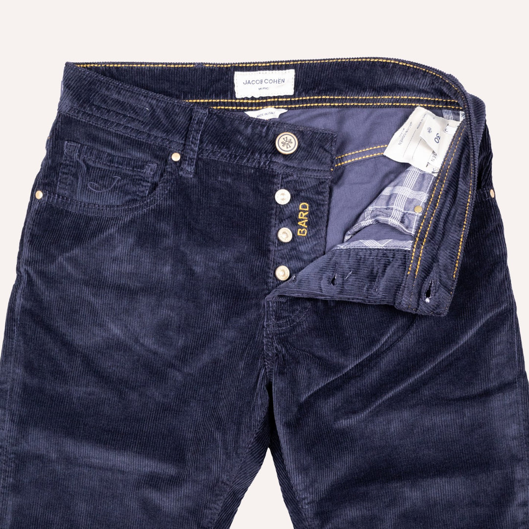Navy 5-Pocket Corduroy Trouser