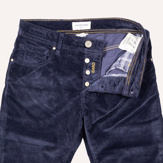Navy 5-Pocket Corduroy Trouser