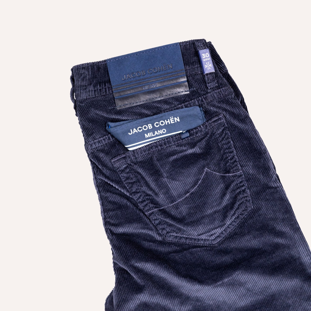 Navy 5-Pocket Corduroy Trouser