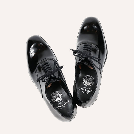 Black Patent Leather Oxford Shoes