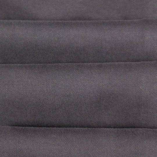 Washed Anthracite Grey Stretch Gabardine Trousers