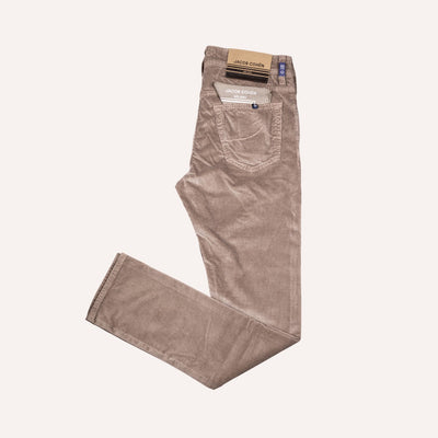 Taupe 5-Pocket Corduroy Trouser