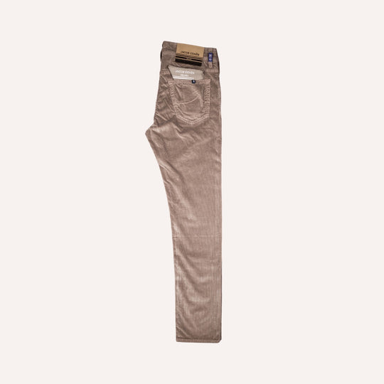 Taupe 5-Pocket Corduroy Trouser