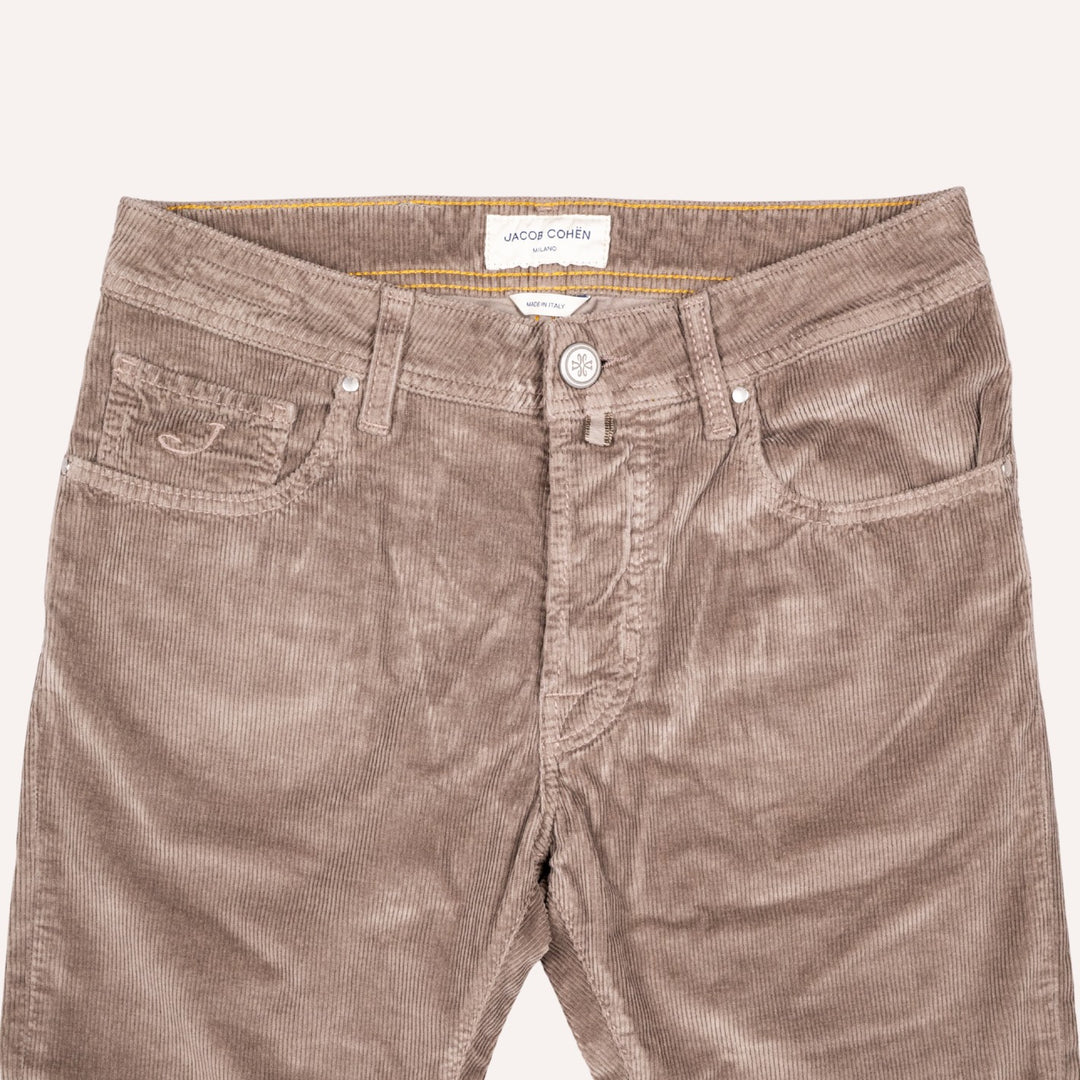 Taupe 5-Pocket Corduroy Trouser