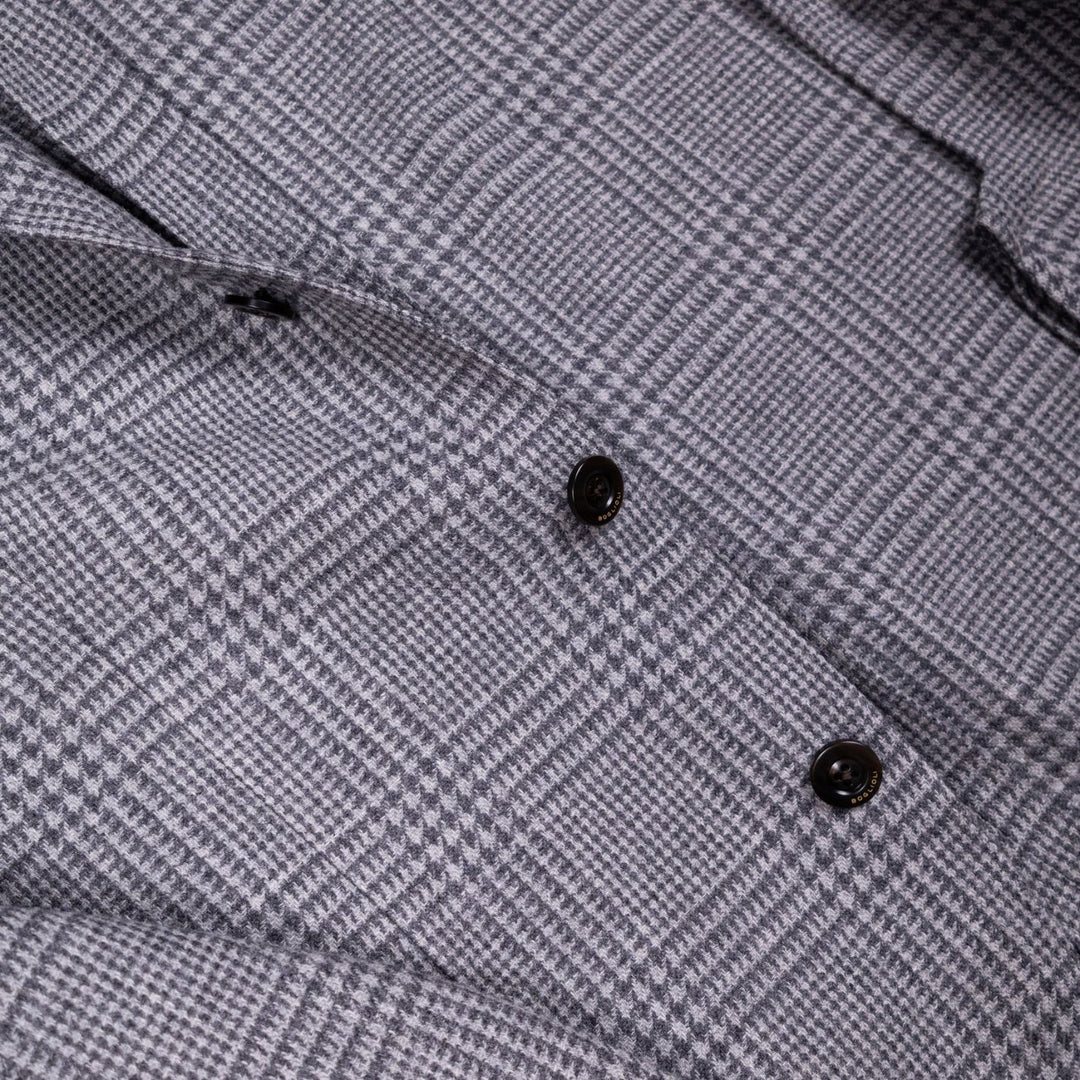 Grey Glencheck Wool Cashmere Blazer