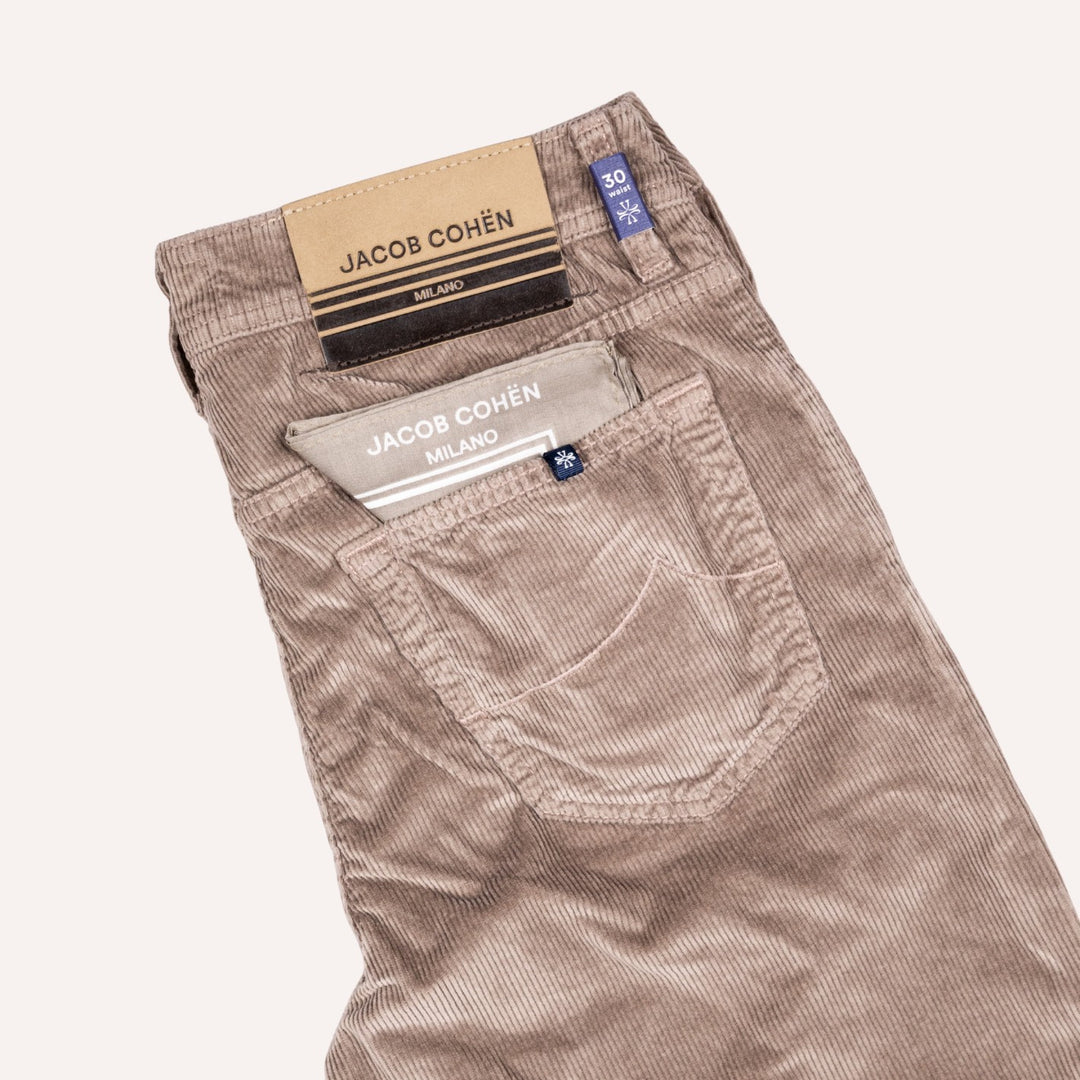 Taupe 5-Pocket Corduroy Trouser
