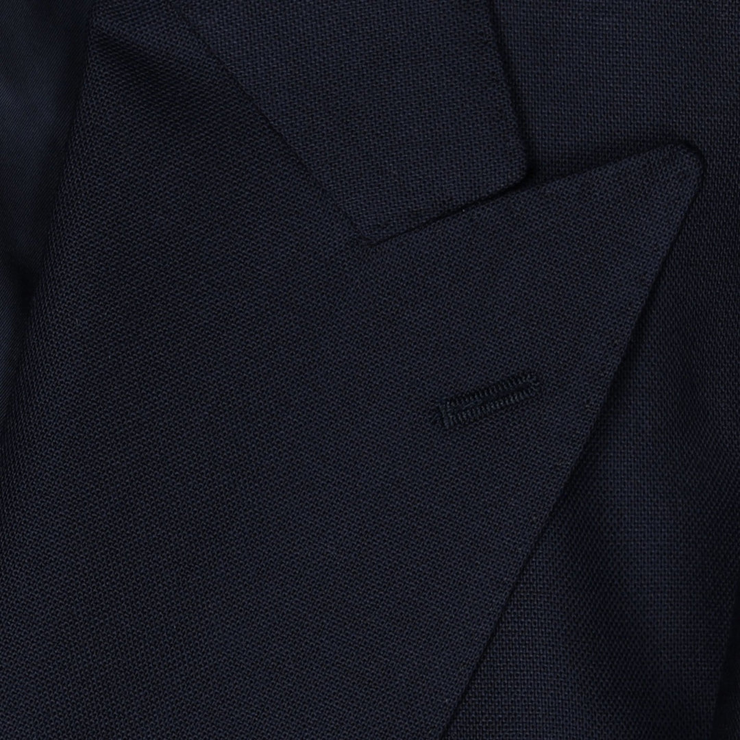 Navy Double-Breasted Balloon Suit