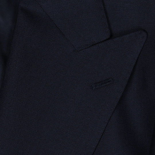 Navy Double-Breasted Balloon Suit
