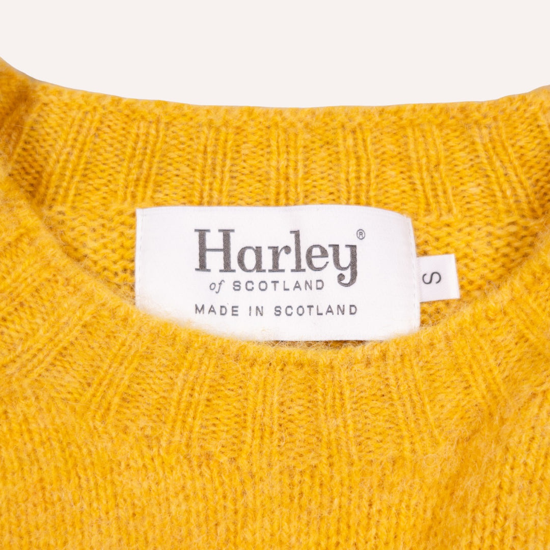 Nectar Yellow Lambswool Crewneck Sweater