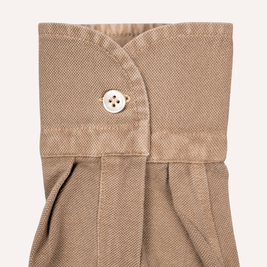 Dark Taupe Cotton Jersey Shirt