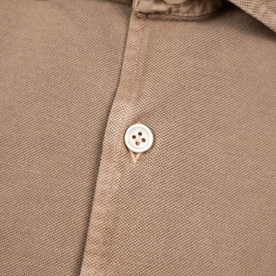 Dark Taupe Cotton Jersey Shirt