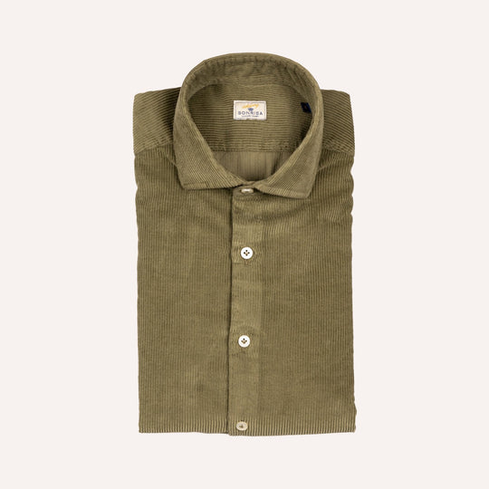 Olive Green Corduroy Shirt