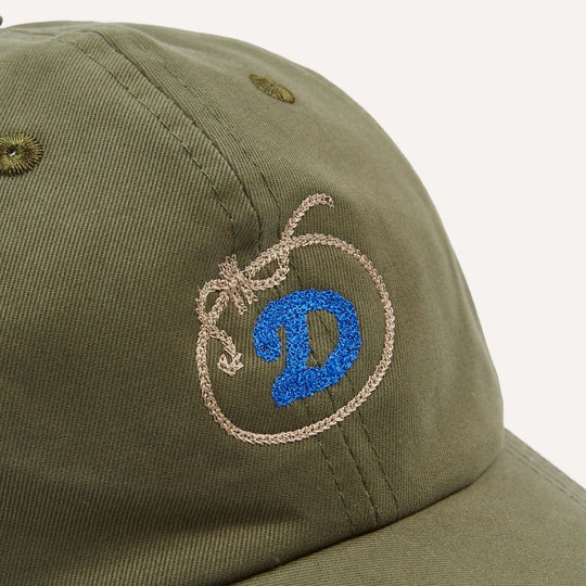 Khaki D Lasso Cotton Twill Baseball Cap