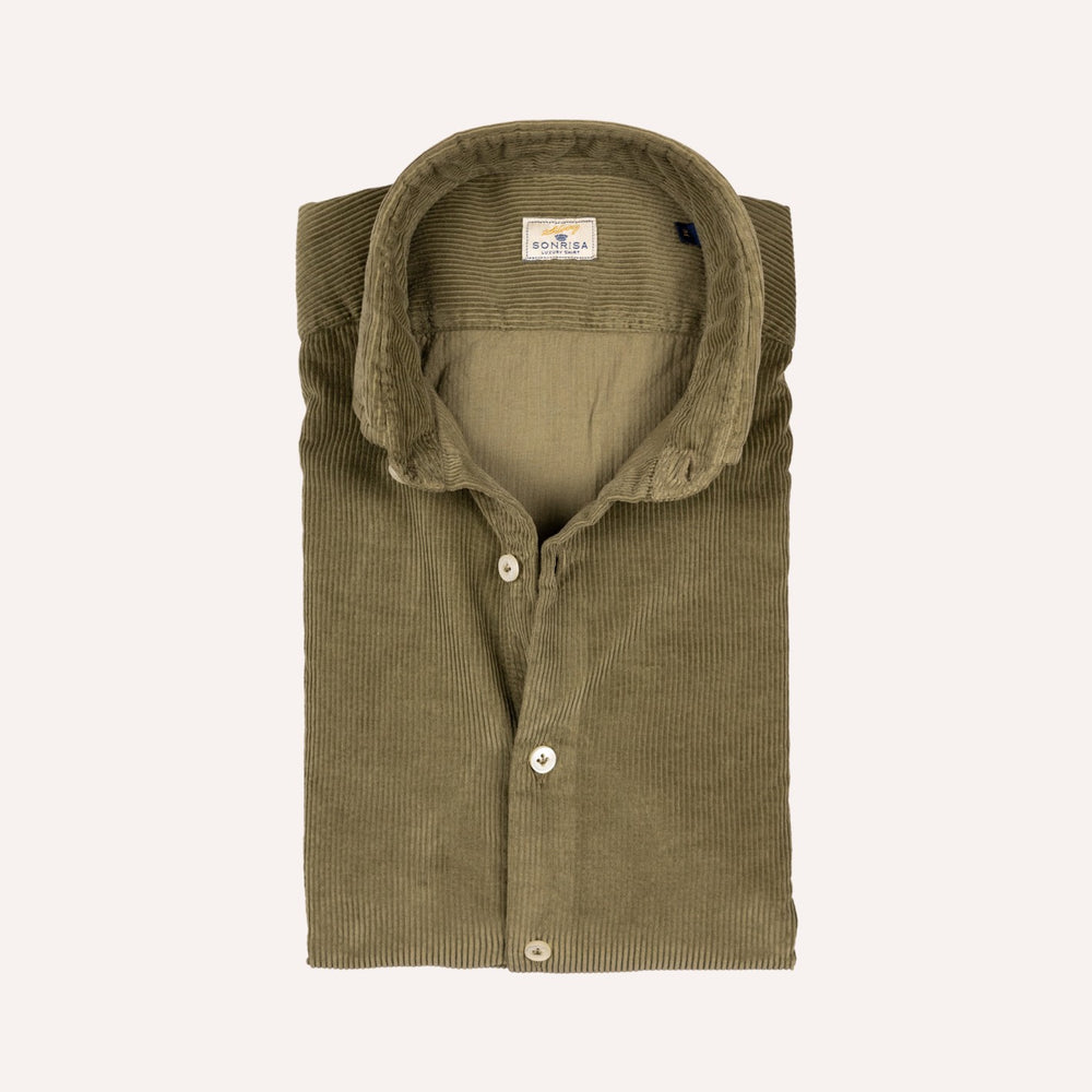 Olive Green Corduroy Shirt