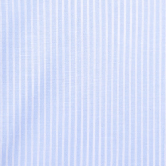 Light Blue Stripe Cutaway Cotton Shirt