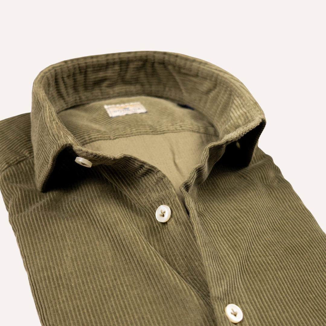 Olive Green Corduroy Shirt