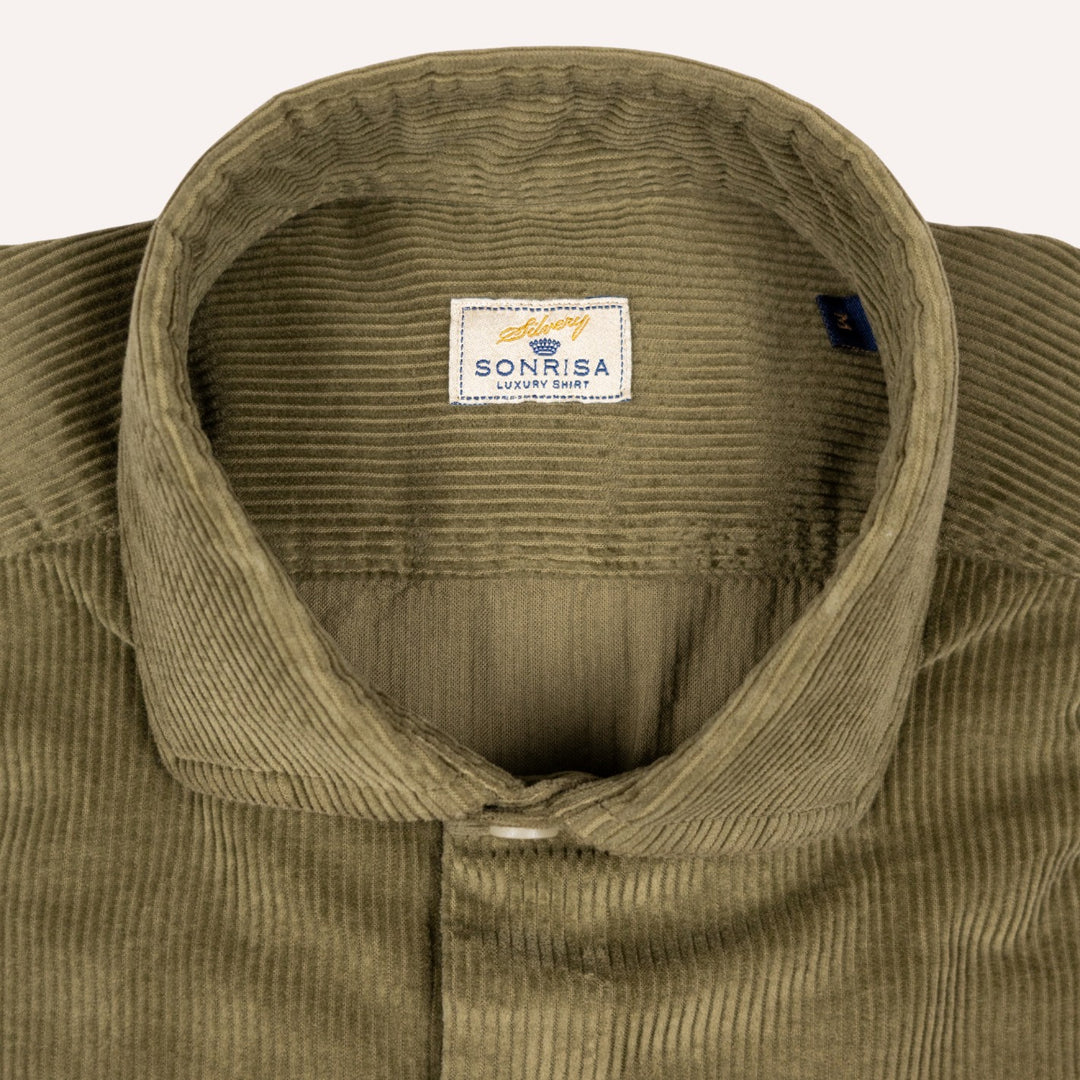 Olive Green Corduroy Shirt
