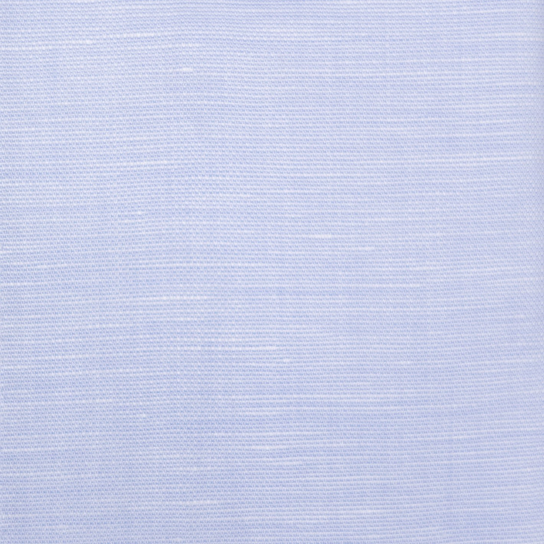 Light Blue Cotton Linen Button Down Shirt