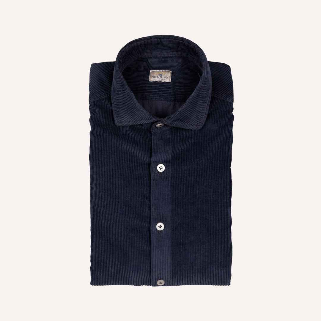 Navy Corduroy Shirt