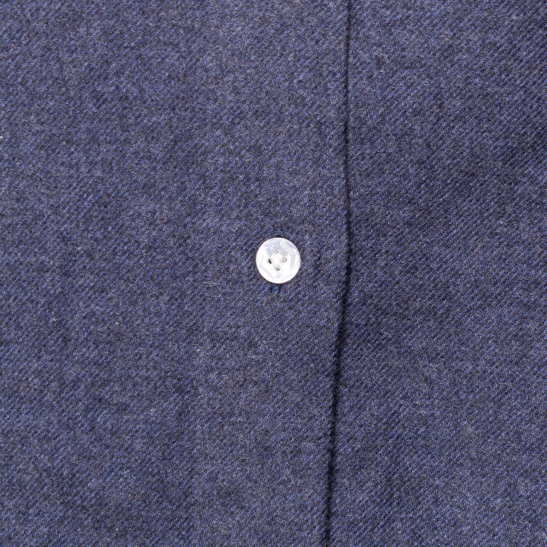 Dark Blue Flannel Cutaway
