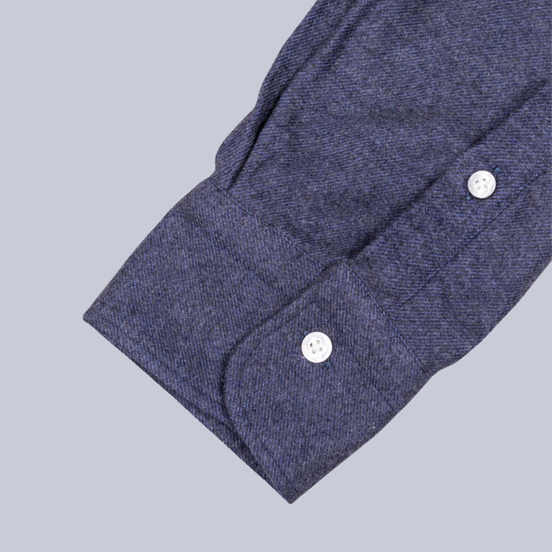 Dark Blue Flannel Cutaway