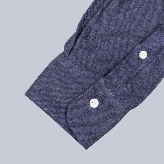 Dark Blue Flannel Cutaway