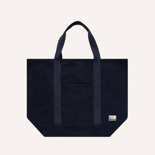 Navy Canvas Large Tote