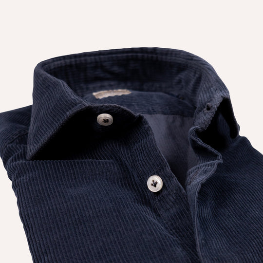 Navy Corduroy Shirt