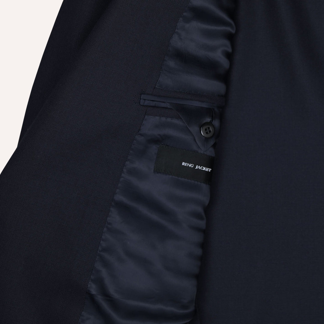 Navy Double-Breasted Balloon Suit