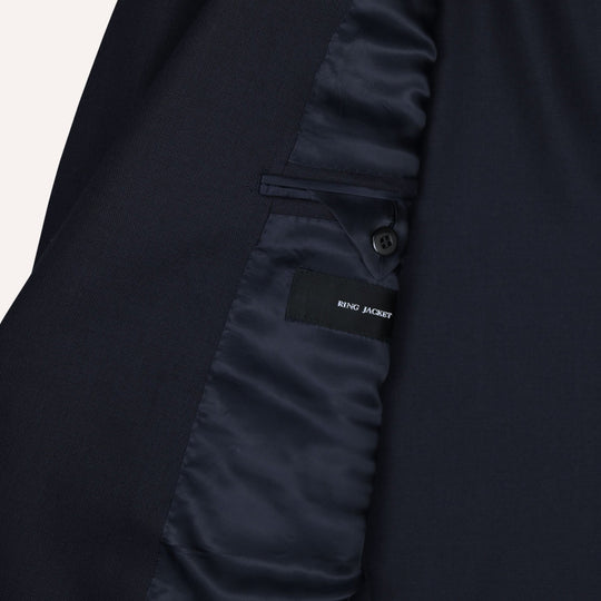 Navy Double-Breasted Balloon Suit