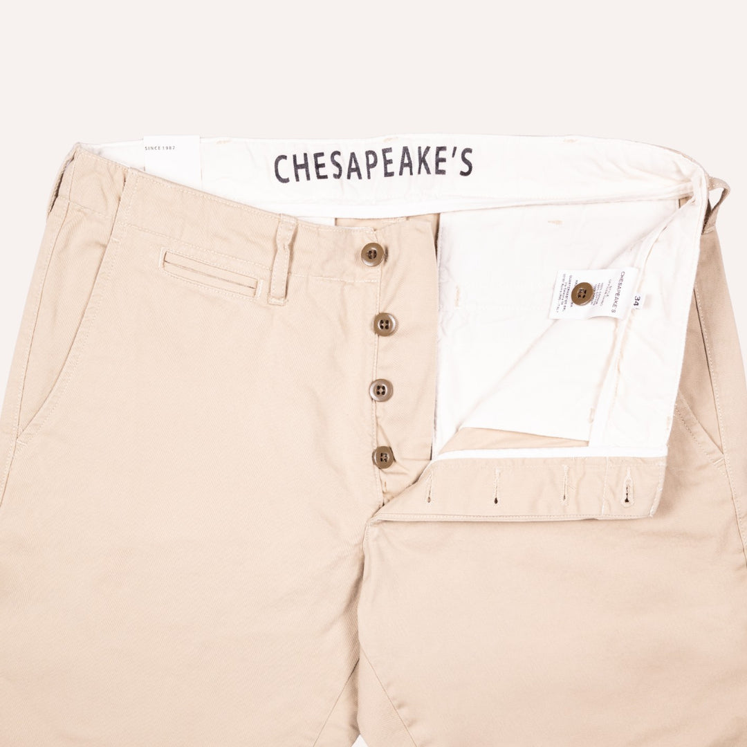 Sand Gabardine Officer Chino