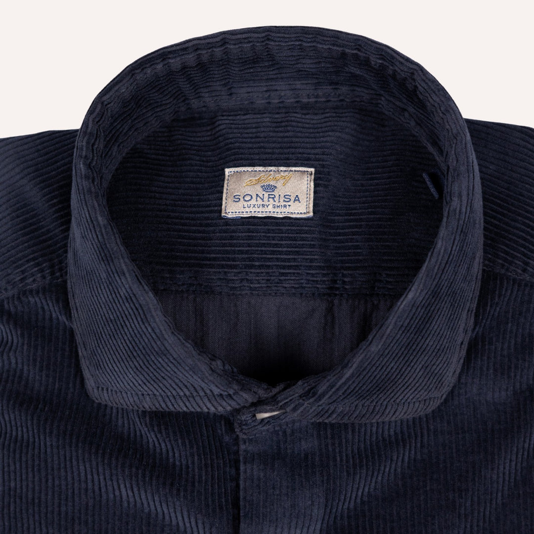 Navy Corduroy Shirt