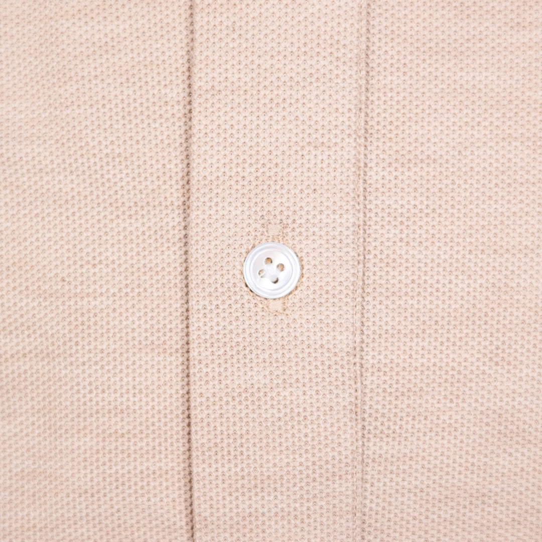 Beige Jersey Popover Shirt