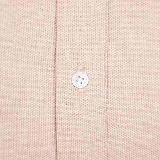 Beige Jersey Popover Shirt