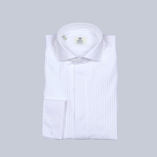 White Tuxedo Shirt Borrelli
