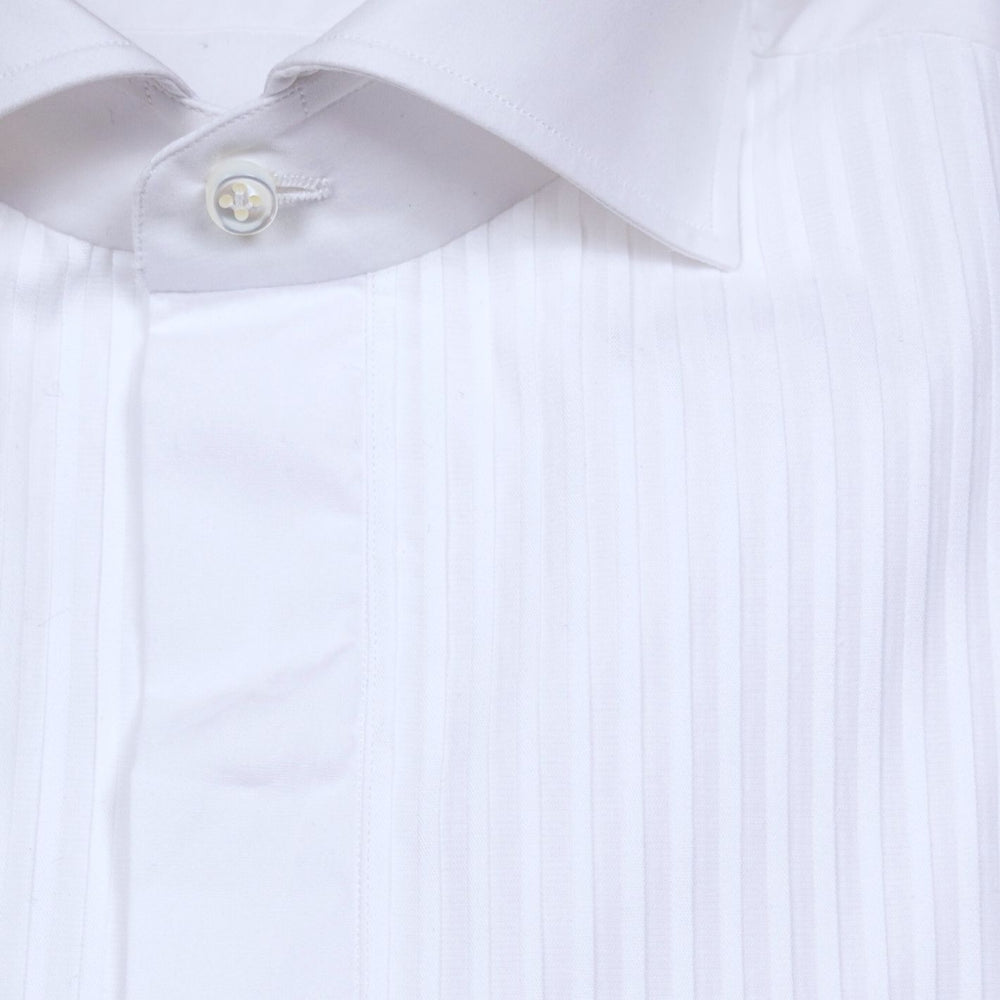 White Tuxedo Shirt Borrelli