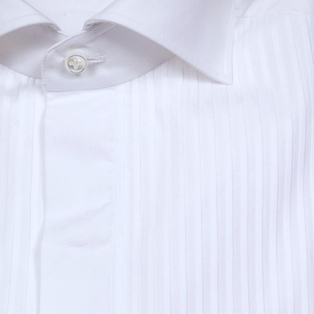 White Tuxedo Shirt Borrelli