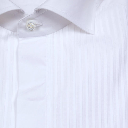 White Tuxedo Shirt Borrelli