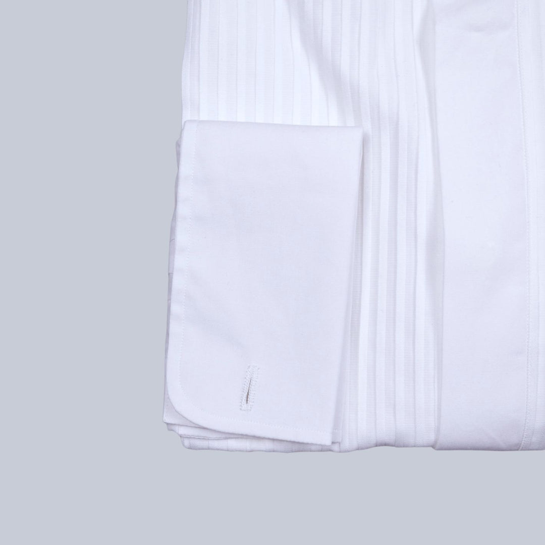 White Tuxedo Shirt Borrelli