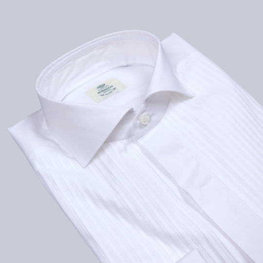 White Tuxedo Shirt Borrelli