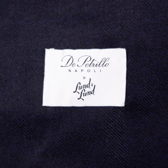 Navy Twill Wool Cashmere Desert Jacket